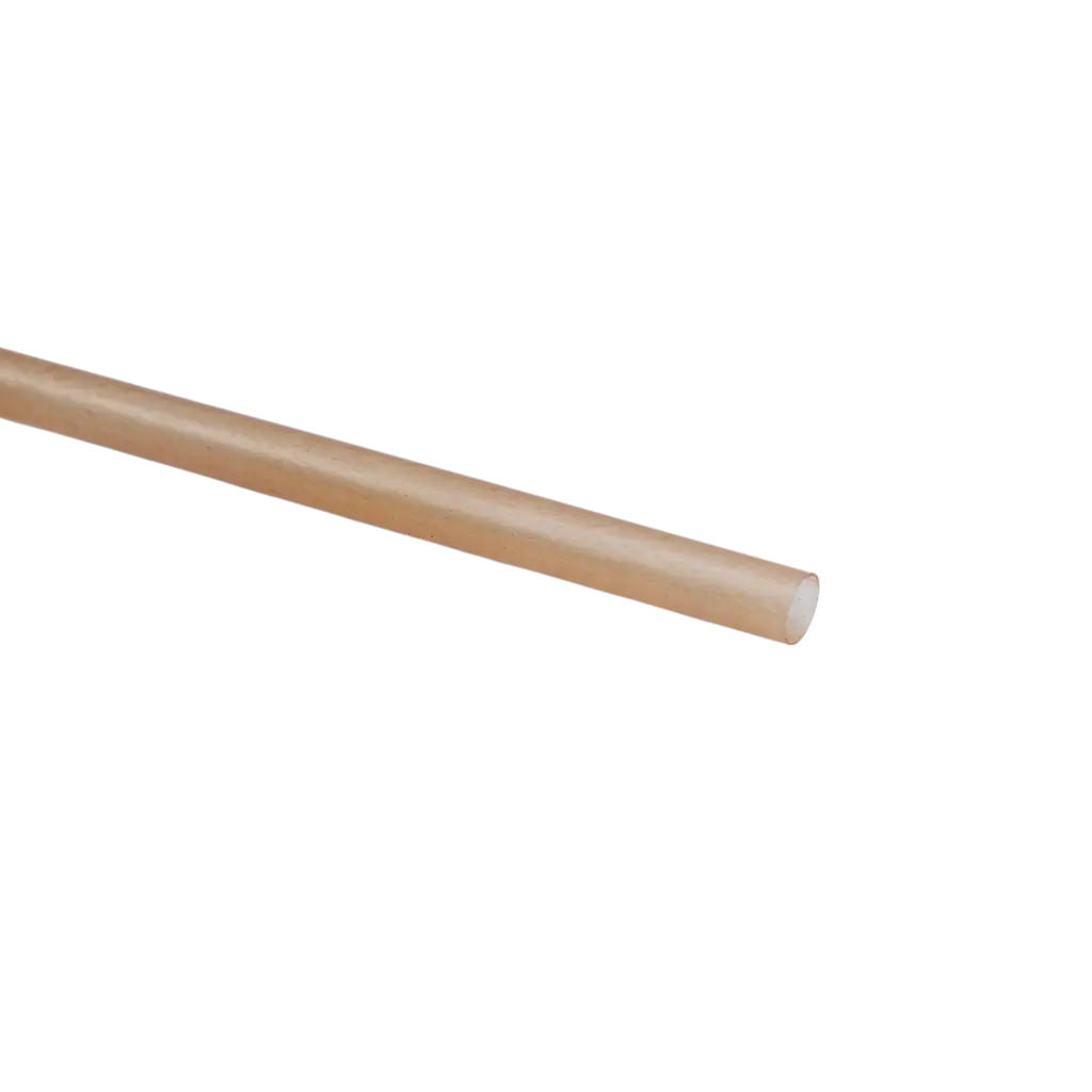 Biologisch abbaubarer Strohhalm aus Pflanzenfasern (250 Stück) - 6x150mm